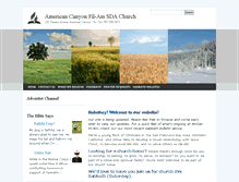 Tablet Screenshot of americancanyonfilam.adventistfaith.org