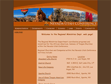 Tablet Screenshot of nvucregionalministries.adventistfaith.org