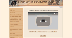 Desktop Screenshot of benson.adventistfaith.org