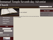 Tablet Screenshot of immanueltemple.adventistfaith.org