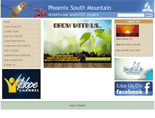 Tablet Screenshot of phoenixsouthmountain.adventistfaith.org