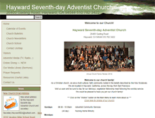 Tablet Screenshot of hayward.adventistfaith.org