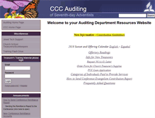 Tablet Screenshot of ccctreasurer.adventistfaith.org