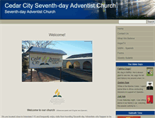 Tablet Screenshot of cedarcity.adventistfaith.org