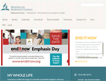 Tablet Screenshot of parkwood.adventistfaith.org