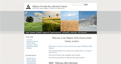 Desktop Screenshot of milpitas.adventistfaith.org
