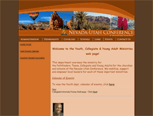 Tablet Screenshot of nvucyouth.adventistfaith.org