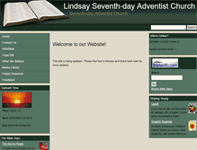 Tablet Screenshot of lindsay.adventistfaith.org