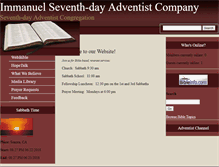Tablet Screenshot of immanuelsda.adventistfaith.org