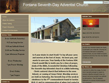 Tablet Screenshot of fontanasda.adventistfaith.org
