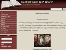 Tablet Screenshot of centralfilipinochurch.adventistfaith.org